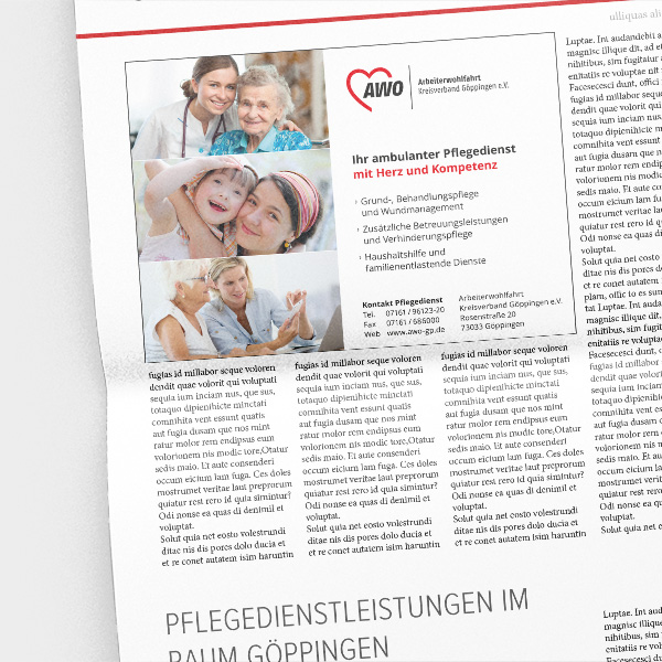 Design Imageanzeige Arbeiterwohlfahrt Göppingen e.V.