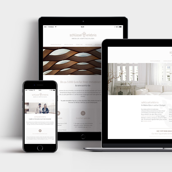 Responsive Website schlüsselerlebnis Immobilien GmbH